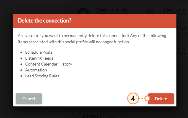 Confirm delete