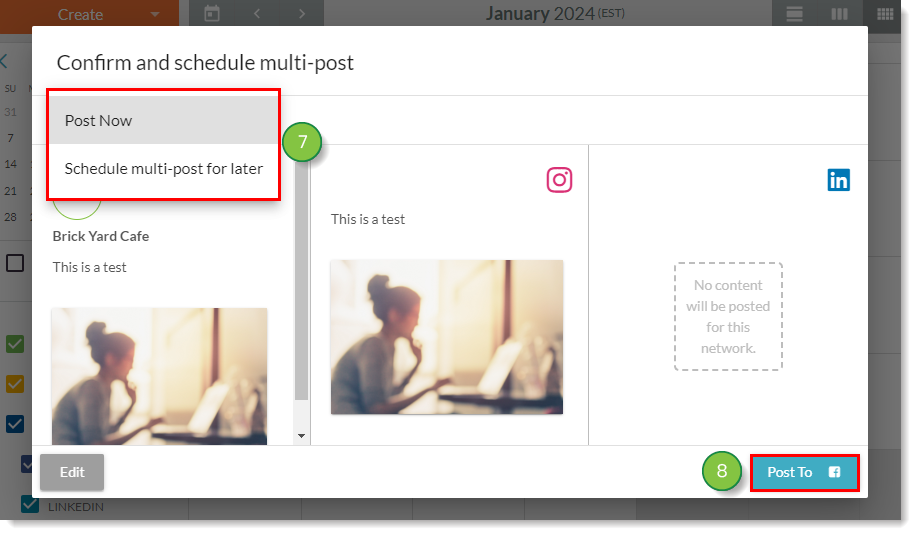 Schedule copied post