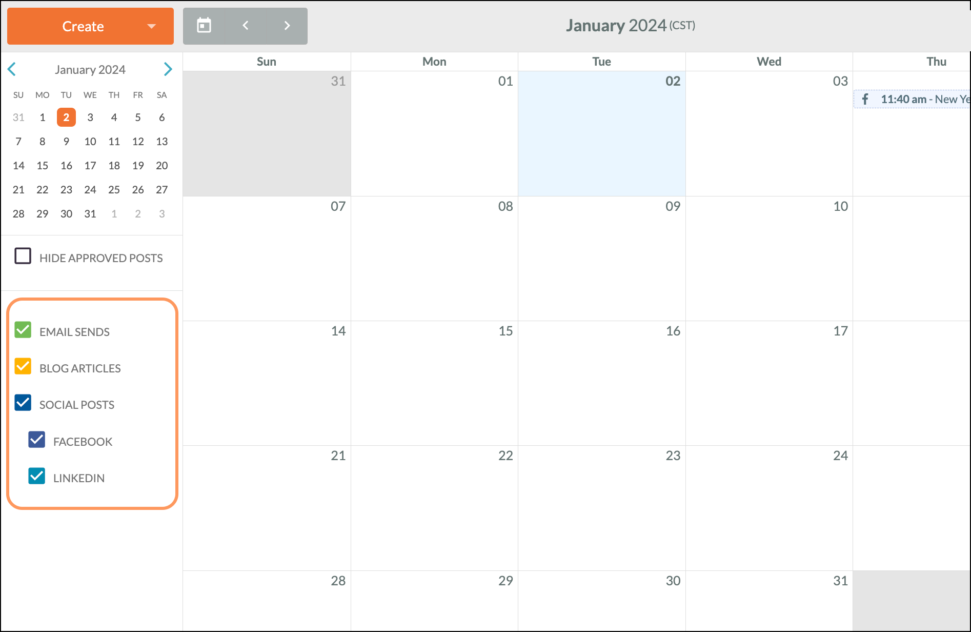 Managing Calendars