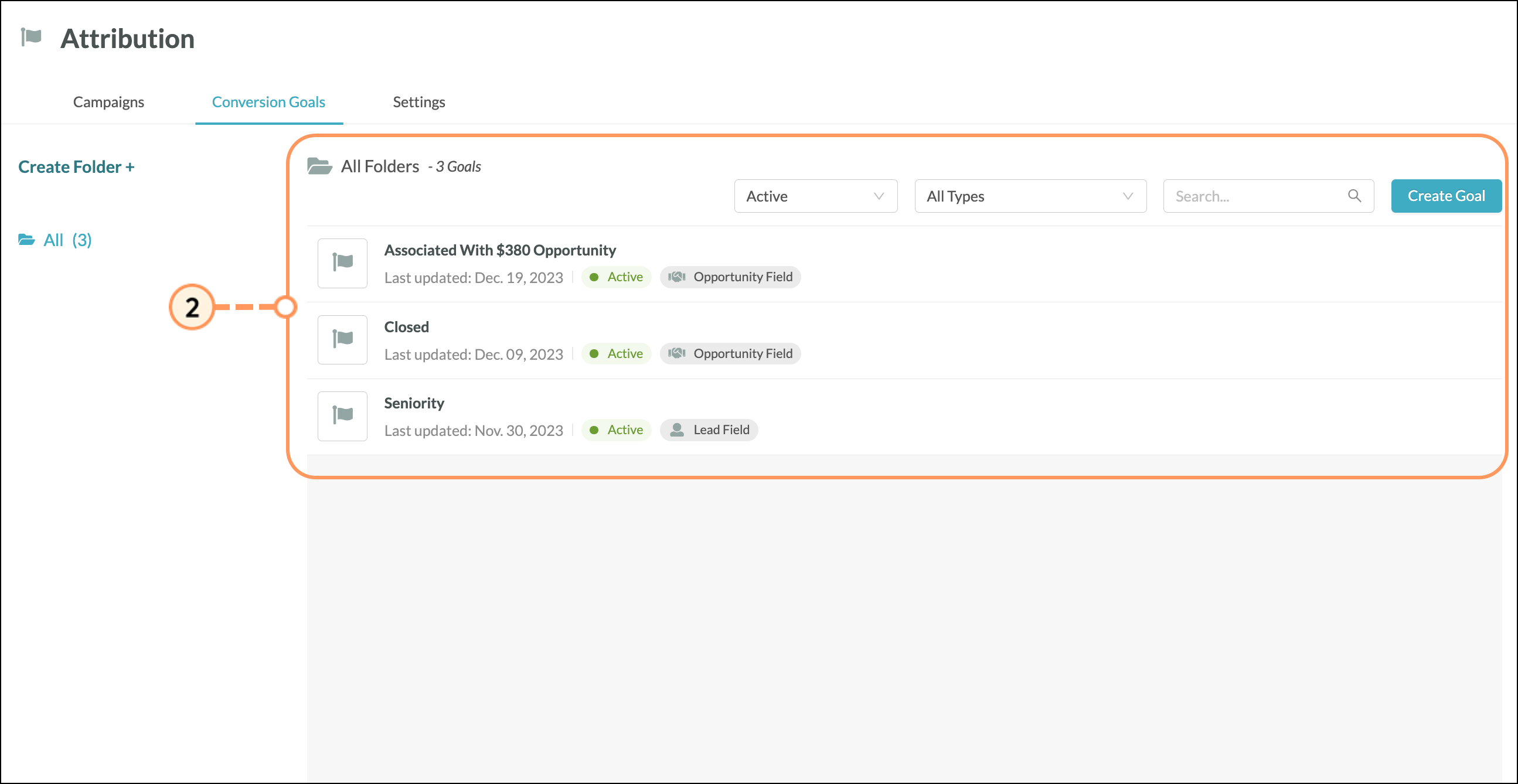 Check Conversion Goals