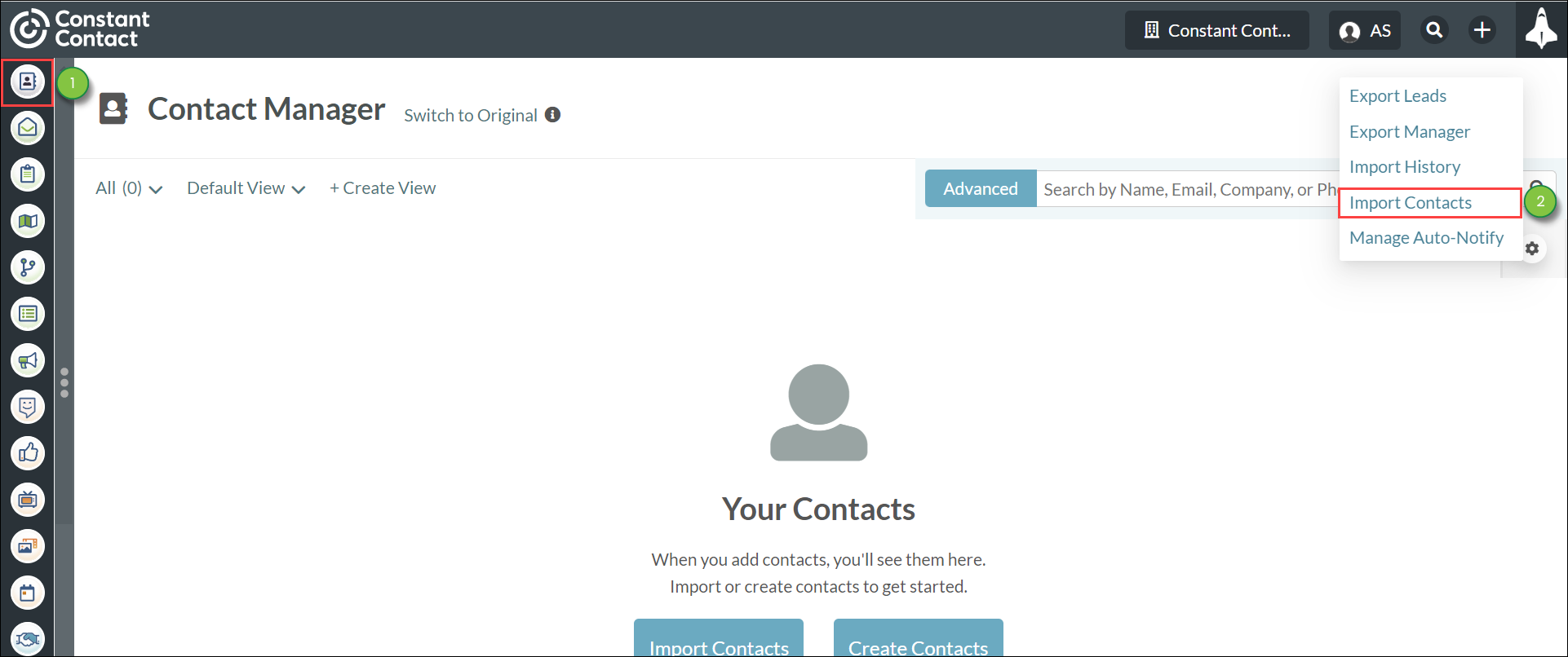 Using Contact Manager