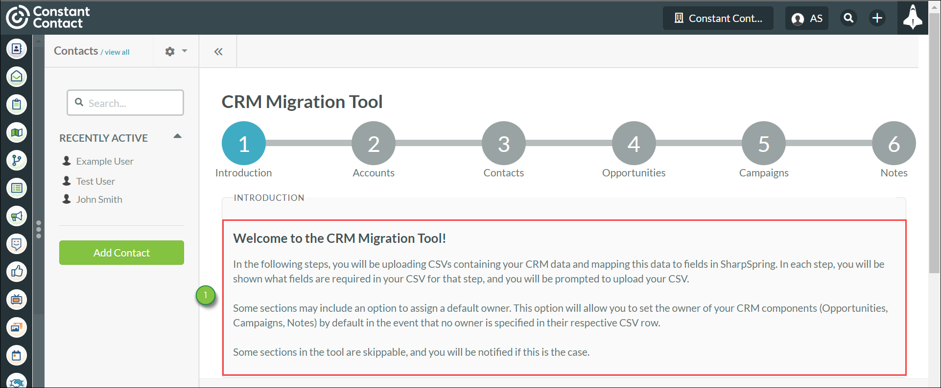 CRM Migration Tool