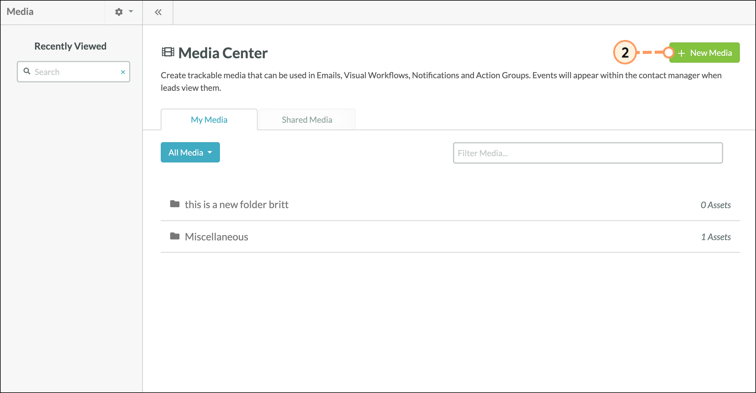 Create new Media