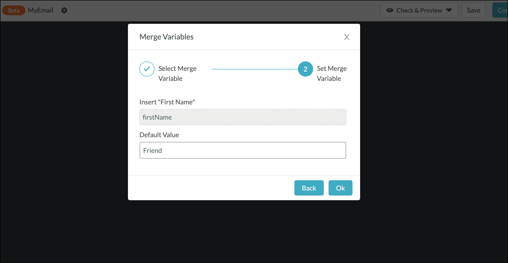 Merge Variables