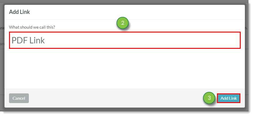 Enter name and create trackable link