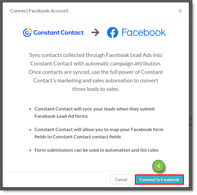 Connect To Facebook