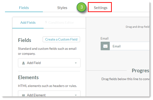 Forms Settings