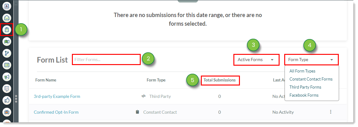 Form List Filters