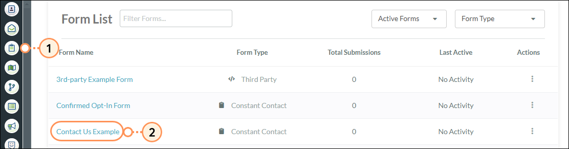 Select a form