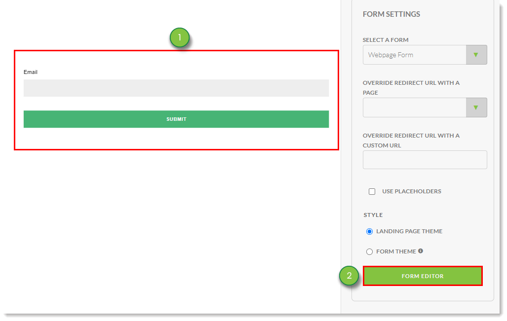 Landing Page Form