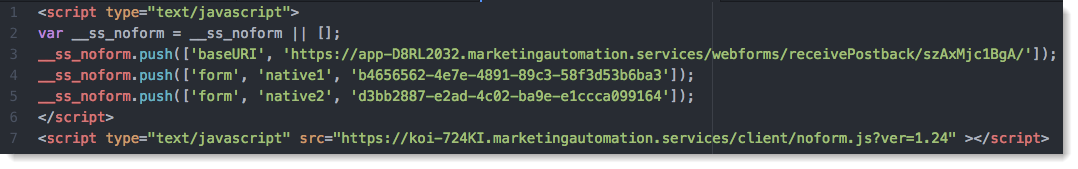 multiple forms one embed