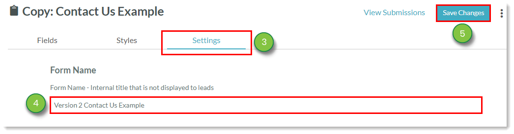 Rename Copied Form