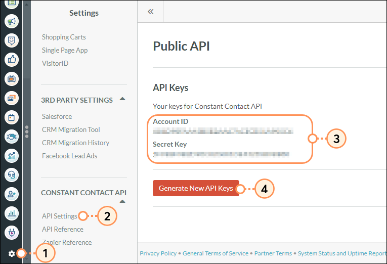 API Settings Page