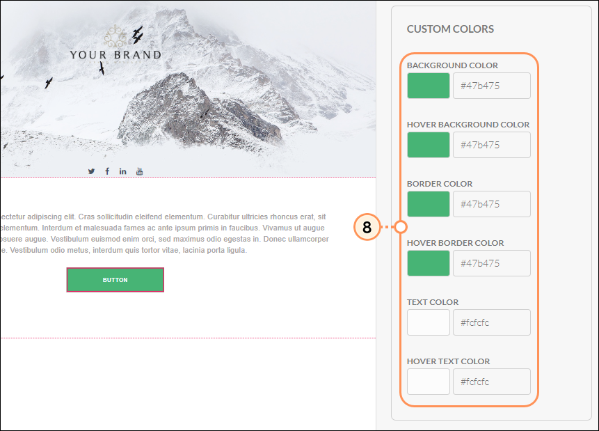 Customize the button colors