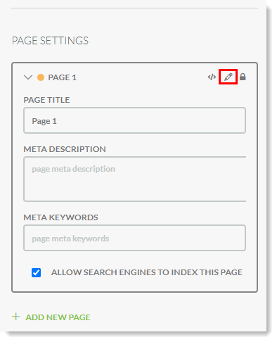 Edit Page in Funnel