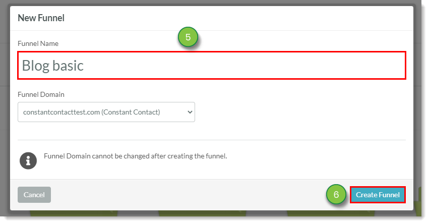 New Blog Funnel