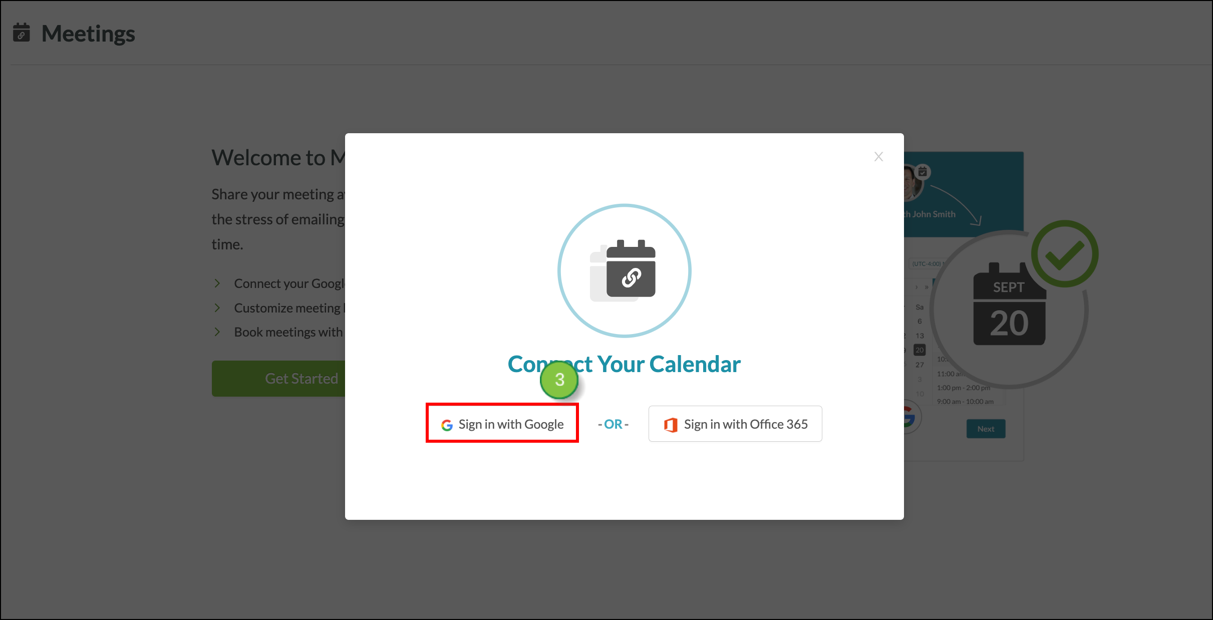 Click on the Email Method