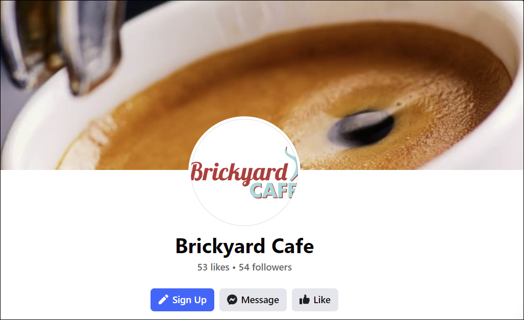 Facebook Profile with Login and Signup Prompts