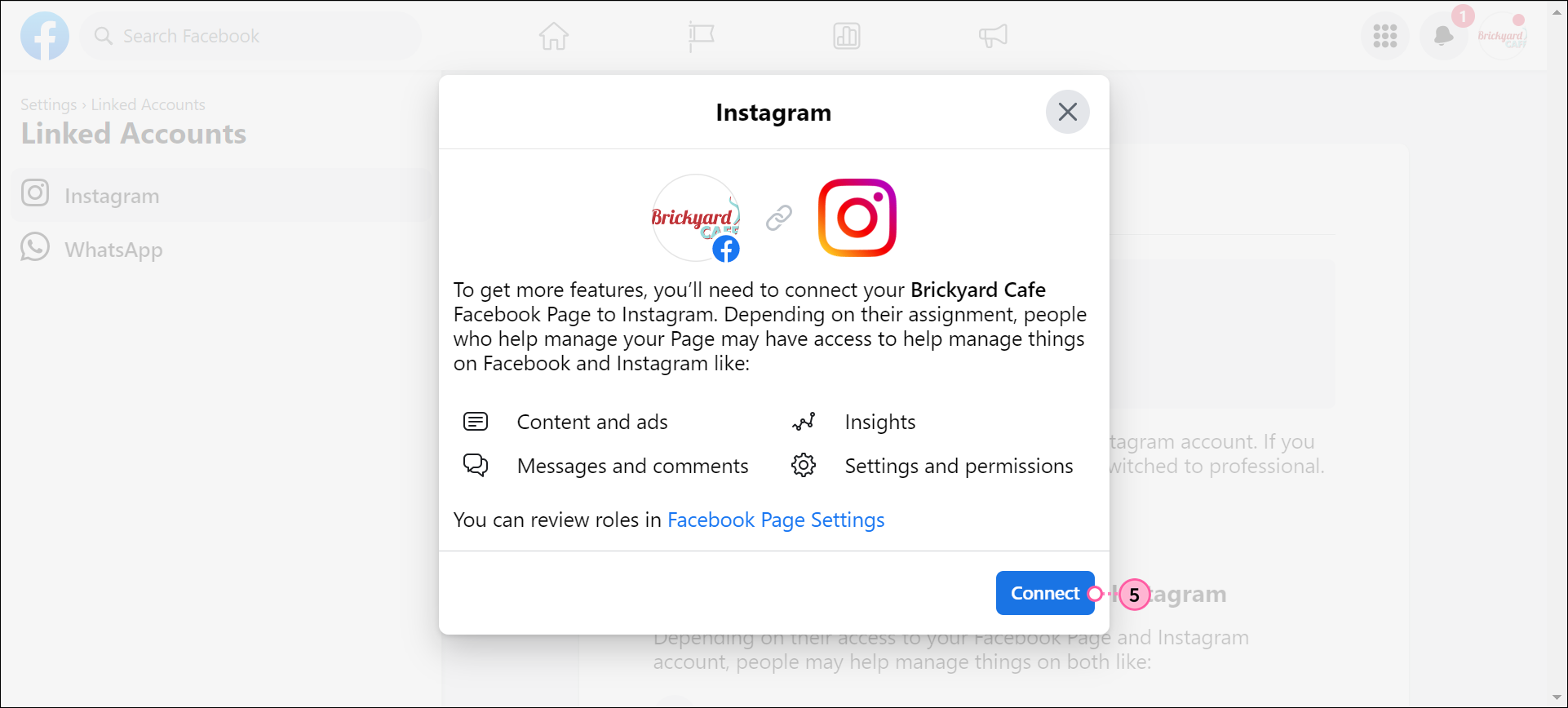 Connect an Instagram Business Profile to a Facebook Page