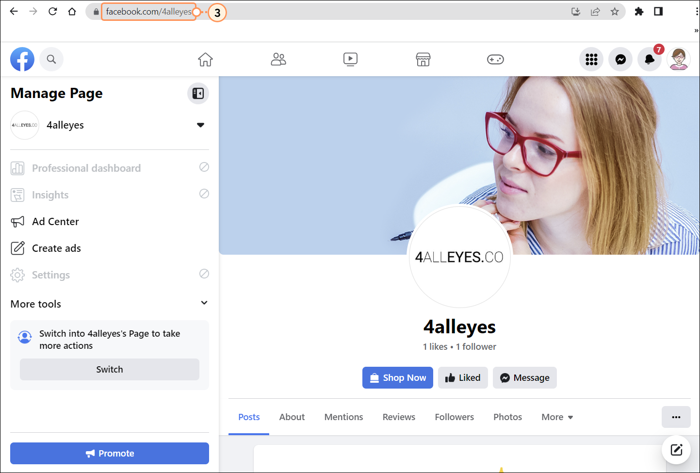 FB-Firmenseiten-URL kopieren