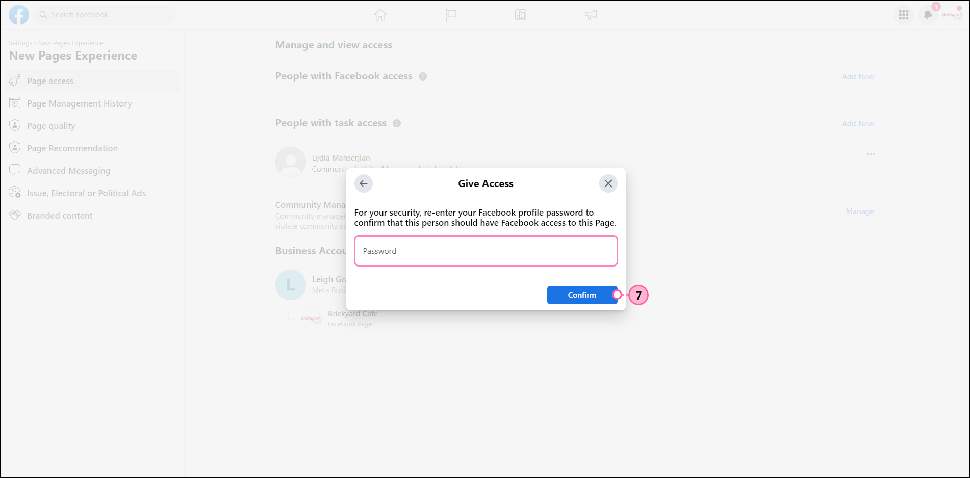 Password Field and Submit Button
