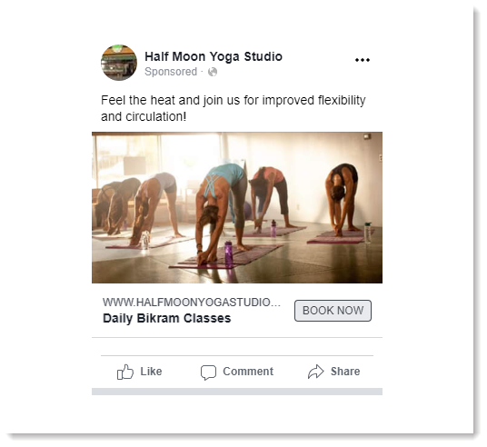 Ad as seen in mobile news feed
