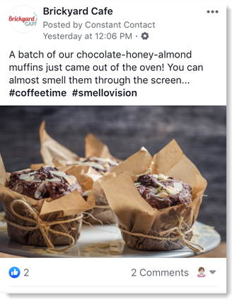 Example Facebook Post in a Mobile News Feed
