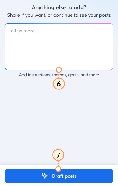 Add detail section and draft post button