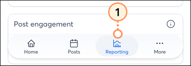 Left navigation Reporting tab