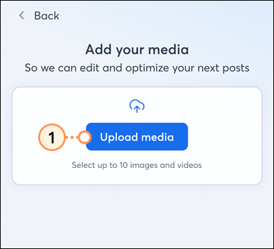 Upload Media Button