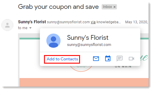 Gmail Apps Dropdown Contacts