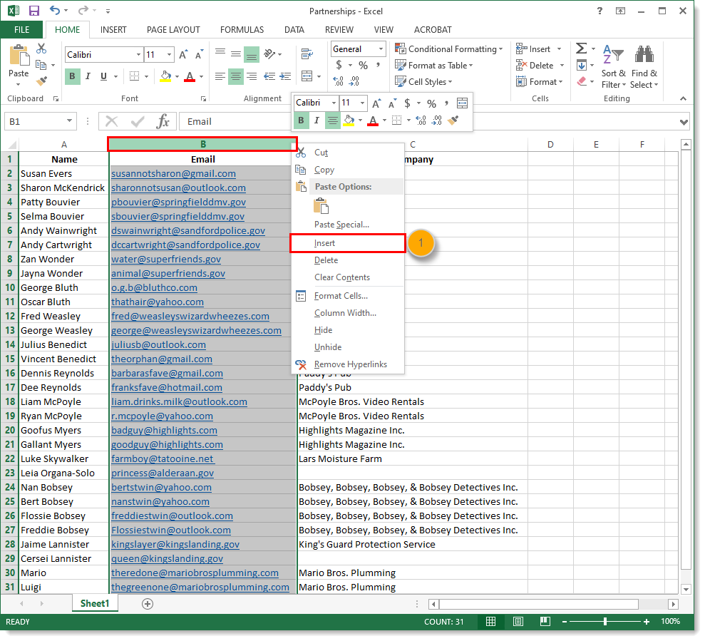 divide first and last name in excel for mac