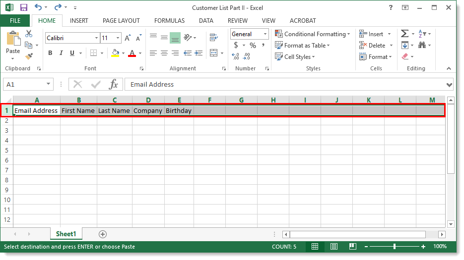 Split A Contact List Into Smaller Parts Before Importing It Into Constant Contact