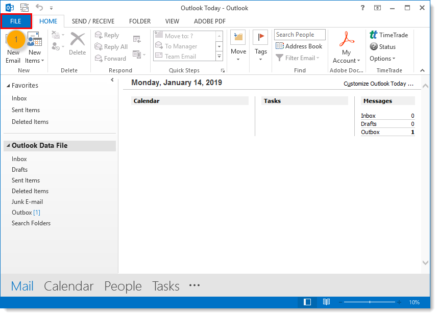 Outlook 2013 How To Contact Help Desk