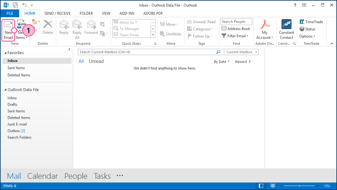 Option New Email (Neue E-Mail)