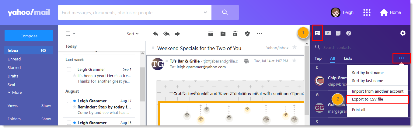 How To Find Yahoo Mail Contacts HOYUAH