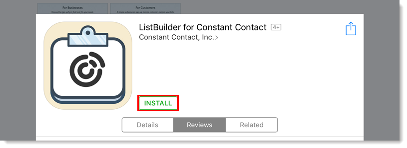 Install Button
