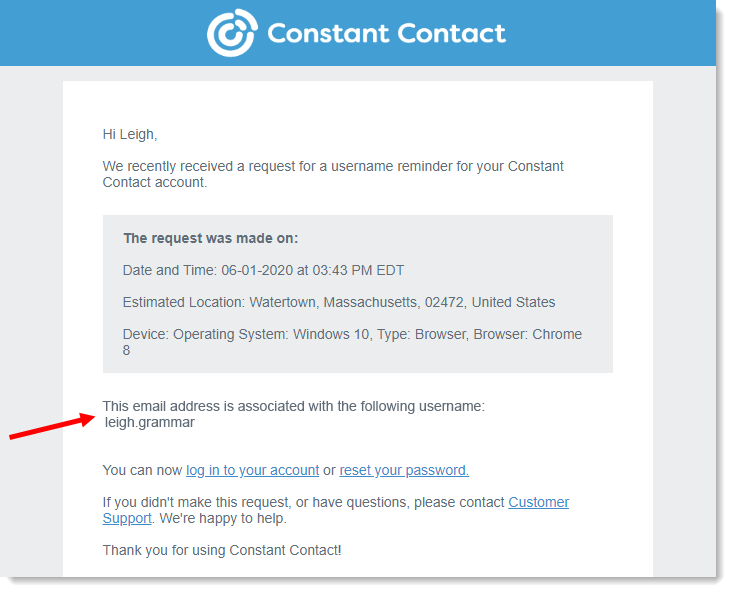 constant contact knowledge base