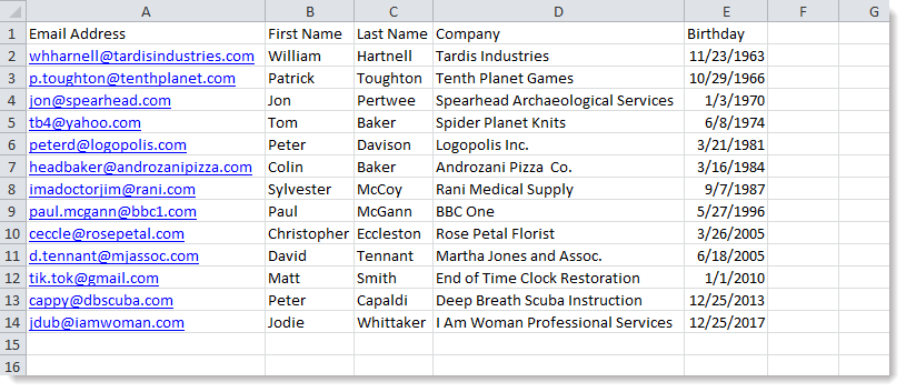 Excel File Content Example