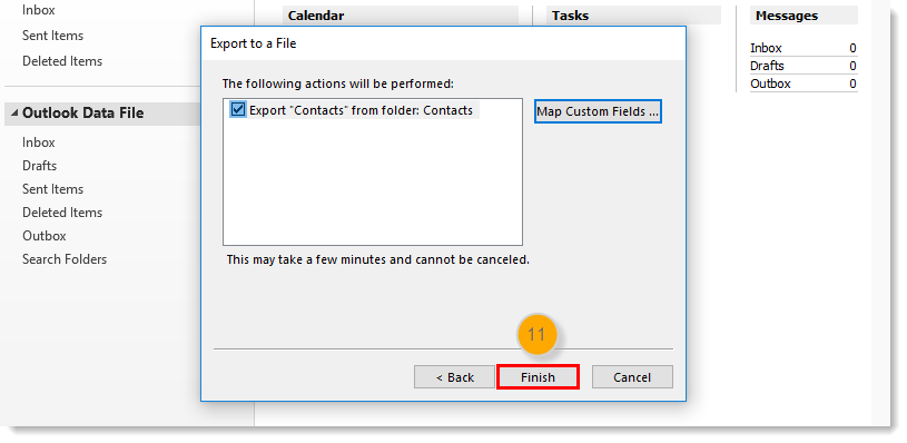 export contacts to csv from outlook