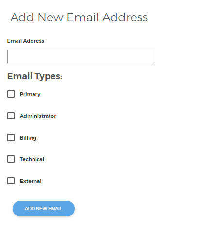 Add user email types.