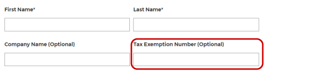 Tax ID fields.