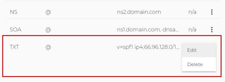 Добавьте к записям dns сервера txt spf запись с указанием настоящих серверов отправки почты