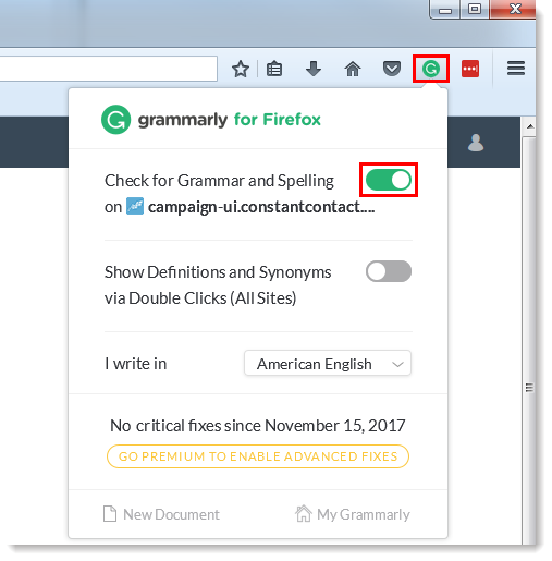 Enable and Disable Switch