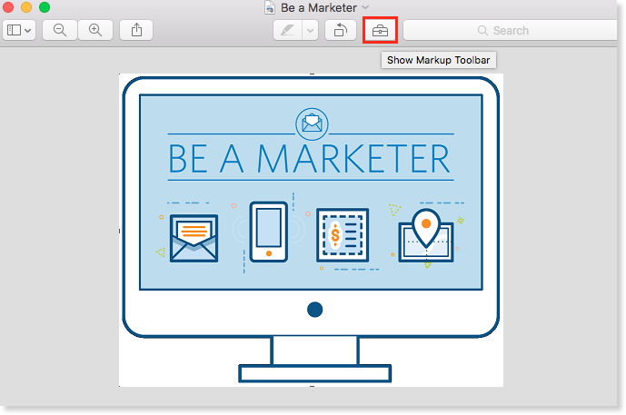 Mark Up Toolbar