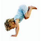 girl kicking like a donkey