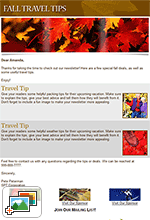 Travel Tips Fall