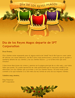 Día de los Reyes Magos tarjeta