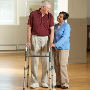 Senior and Caregiver