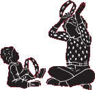 Mother and Child Playing Music